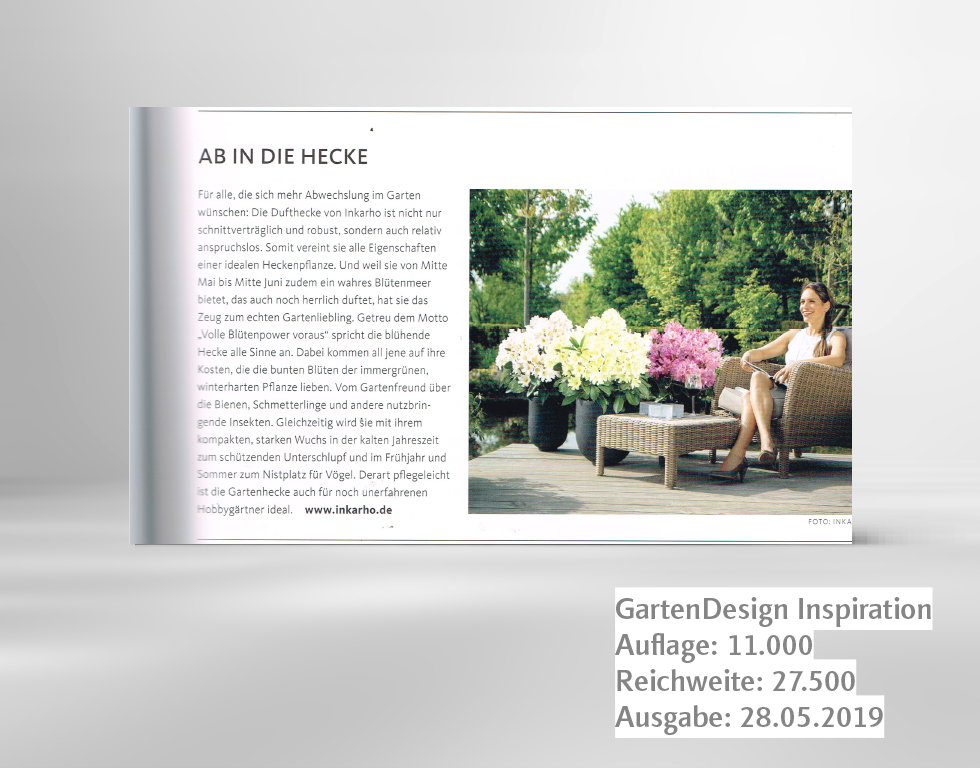 INKARHO® Dufthecke – GartenDesign Inspiration